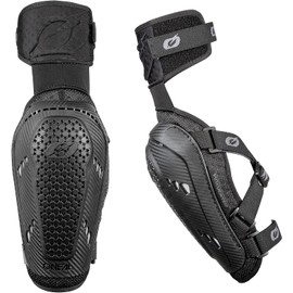 O'NEAL Ellenbogenprotektor Pro III Elbow Guard Black I Ergonomisch geformter Ellenbogenschoner I Motocross Enduro I Ellenbogenschützer mit verstellbaren Klettverschlüssen I One Size