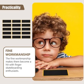 Toddmomy Black Tape Finger Skateboard Foam Tape 15pcs Fingerboard Grip Tape Foam Fingerboard Stickers Skateboard Grip Tape Stickers for Fingerboard Fingerboard Deck Grip Tape Skateboard Stickers