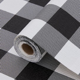 COAVAS Shelf Liner for Cabinets & Drawers Non Slip, No Adhesive Drawer Liners for Dresser, Kitchen, Shelves, Thick Shelf Paper Waterproof, Cut-to-Size (Black Stripe, 12IN x 10FT)