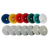 LOZLIN 8-Piece 5/8-11 Thread Curved Diamond Polishing Pad Set with
