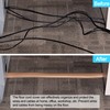 sourcing map 7.9ft Floor Cord Cover PVC Cable Protector 0.3"D