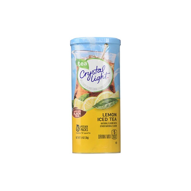 Crystal Light Lemon Iced Tea Drink Mix, 12-Quart Canister (Pack