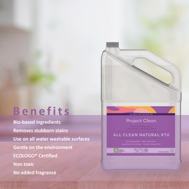 Project Clean, All Clean Natural, Eco Friendly Product & Cleaning Supplies, Multi-Surface Cleaner, Multi-Purpose Cleaner, Ready to Use, Household cleaner, BioPreferred Certified