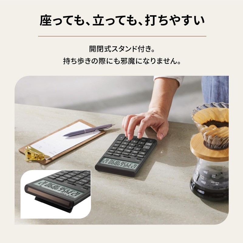 Casio Comfy Dark Gray Design Calculator, Just Type, 12 Digit
