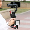 Triple Cold Shoe Mount Gimbal Extension Bracket, Universal Mic Stand