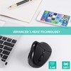 AURTEC Left-Handed Mouse, Rechargeable 2.4G Wireless Ergonomic Vertical Mice with