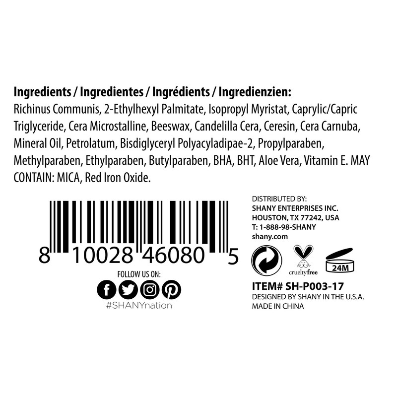 SHANY Chunky Lipstick Lip Pencil With Vitamin E & Aloe