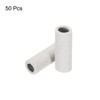 sourcing map 50pcs Ceramic Tube Insulated Electronic Wire Bundle Protection