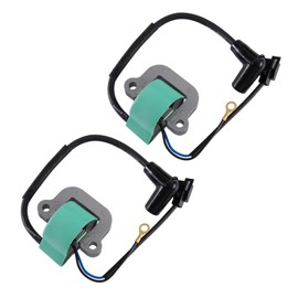 (2-Pack)502880 18-5196 Ignition Coil Assembly for Johnson Evinrude OMC 581407 777665 581319 Sierra 9.9 15 40 Hp Outboard 9.9hp 15 Hp 40hp 0502880 0581407 0777665 0581319 1974-1975-1976 Mallory 9-23101