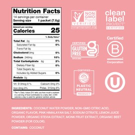 Cure Hydration Cure Hydration | Plant-Based Electrolyte Drink Mix | No Added Sugar | FSA & HSA | Dehydration Relief Powder Made with Coconut Water | Non-GMO | Vegan | Pouch of 14 Packets - Strawberry Kiwi