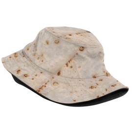 Tortilla Mexican Food Bucket Hat Packable Breathable Sun Hats for Women Men Teens Unisex Summer Travel Beach Fisherman Cap
