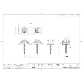 DAIDOHANT 10176071 Corrugated Plate W-Lock Bronze for Wood Base (Poly Washers) (Nominal Diameter d) 0.17 x (L) 1.4 inches (35 mm) (Pack of 4)