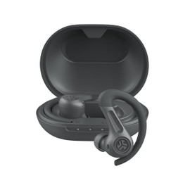JLab JBuds Sport ANC 4 True Wireless Bluetooth Earbuds + Charging Case, Graphite, Swipe + Touch Controls, Hybrid Active Noise Cancelation, Multipoint Connect, Customized Settings App