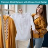 Luxurious Hanger Set Heavy Duty Metal Hangers with Unique Hook