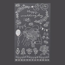 Midori 82652006 Sticker Decal Foil Wedding Pattern