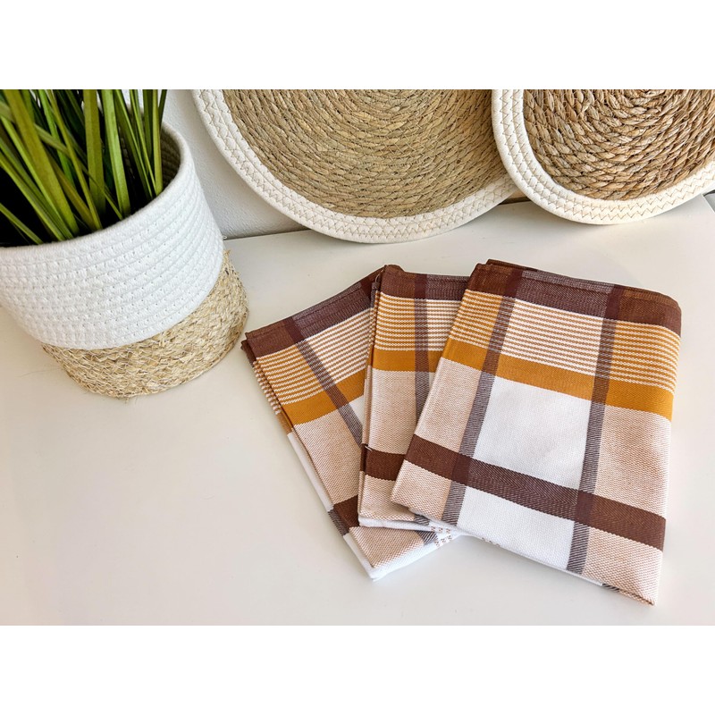 Zollner 014 Set of 4 Tea Towels, Cotton, 50 x