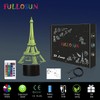 FULLOSUN Eiffel Tower Nightlight 3D Illusion Lamp Visual Bedroom Decoration
