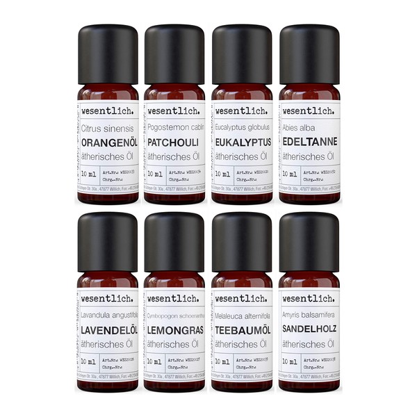 Essential Oils Set No. 1 (Basic Fragrances) of wesentlich. Lavender,