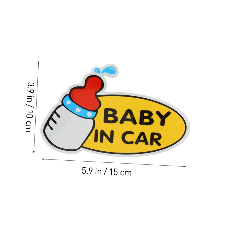 SUPVOX 3pcs Safety Car Sign Reflective Warning Sticker Car Tail