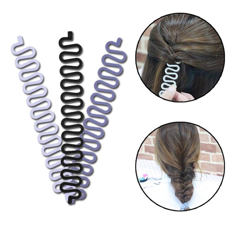 Ericotry 6 x Black Plastic French Hair Styling 7.5"