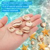 PATIKIL Natural Seashell Charm Kit, 10 Pcs Oval Dyed Shell