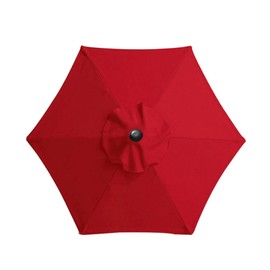 maxant Replacement Parasol Canopy, replacement parasol cover 2.7M/3M+6 Arms/8 Arms replacement parasol fabric cover for Garden Umbrella (Red-3m+6 arms)