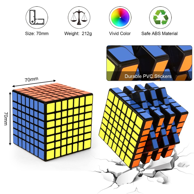 ROXENDA Speed Cube, Original Speed Cube Super-Durable Sticker with Vivid