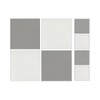 iStyle Square Reversible White and Grey Placemats and Coasters Set
