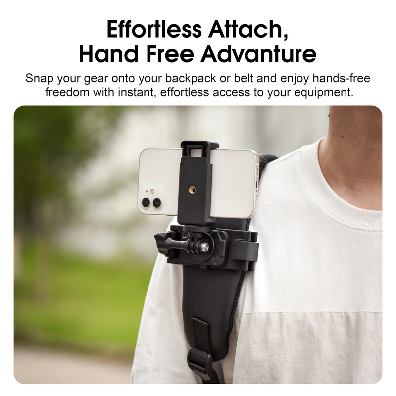 Selfie Stick Holster Backpack Strap Clip Mount for Insta 360