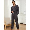 U2SKIIN Men's Long Pyjamas 100% Cotton Men's Pyjamas Set Men's
