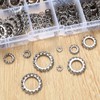 qxayxa 330 Pcs External Tooth Star Lock Washers, Stainless Steel