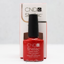 CND Shellac UV LED Gel Nail Polish - Fine Vermillion #90624