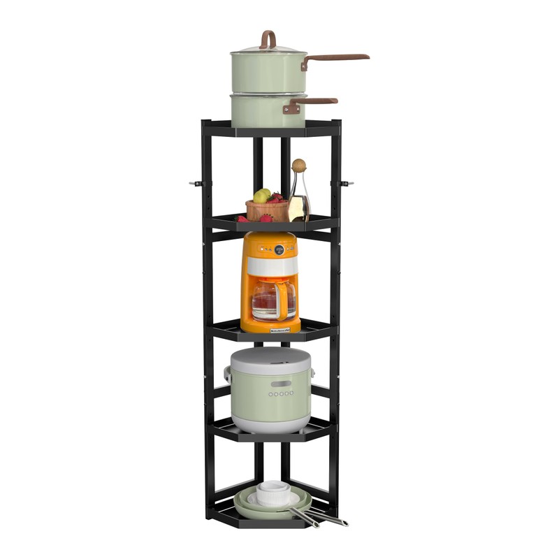 Supfirm 5-Tier Multifunctional Adjustable Pan & Pot Rack for Kitchen,