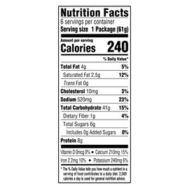Kraft Easy Mac and Cheese, 6 Packets, for Easy Dinner or Dinner Sides, Original Flavor, No Artificial Flavors, Preservatives or Dyes, 12.9 oz