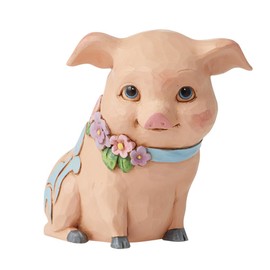 Enesco Jim Shore Mini Pig Figurine 3.5 Inch Multicolor 6012426