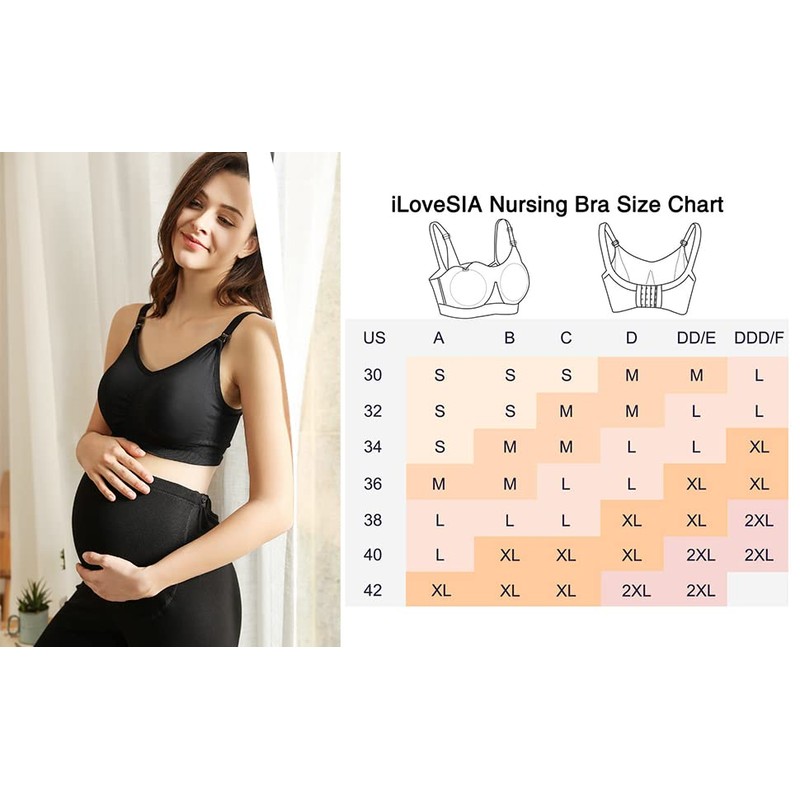 iloveSIA 3PACK Nursing & Pumping Bra All in One Hands