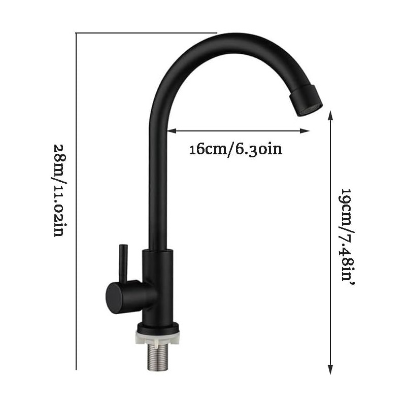 Cold Water Tap Kitchen Black Tap Black Sink Faucets Cold