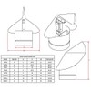 Wind Directional Chimney Cap - Galvanized 6 inch