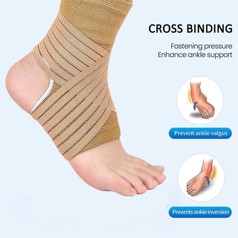 1 Pair Ankle Support Brace,Adjustable Ankle Compression Sleeve with Stabilizer