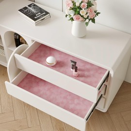 CHIHUT 12”x100” Self Adhesive Velvet Flocking Liner Sheet Peach Pink Peel and Stick Velvet Flocking Contact Paper Jewelry Drawer Felt Liner Roll for Shelves Box Lining Solid Pink Felt Wallpaper