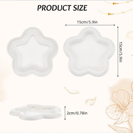 NICENEEDED Flower Shape Ceramic Jewelry Dish, Ring Dish Trinket Tray Room Decor Aesthetic Trinket Dish, Wedding Engagement Jewelry Plate Bowl for Earrings Keys Watch