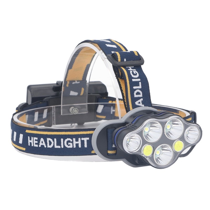 7 Core Headlight Long Range USB Rechargeable Headlamp Outdoor Work