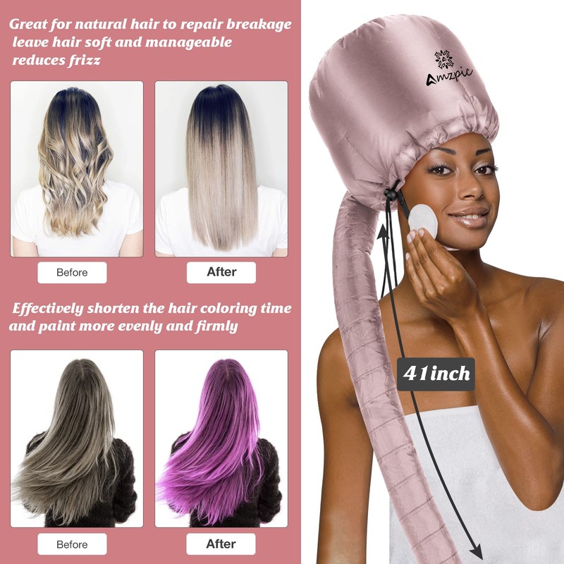Bonnet Hood Hair Dryer Attachment - Soft, Adjustable Extra Large