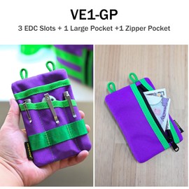 VIPERADE VE1 Pocket Organizer, EDC Pouch for Men, EDC Organizer Storage EDC Gears, Multitool Pocket Pouch Hold Your Flashlight/Pocket Knife, Pen, Notebook