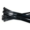 Black Releasable Reusable cable ties 7.2mmx200mm, 10 pieces