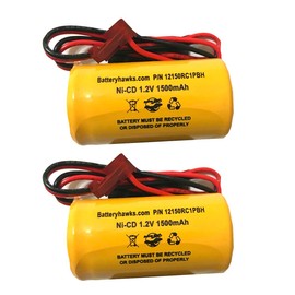 (2 Pack) ELB1P201NB ELB0320 1.2v 1500mah NiCad Battery ELB1P201N2 ELB1P2901N ELB1210N ELB1P201N ELB-1P201NB