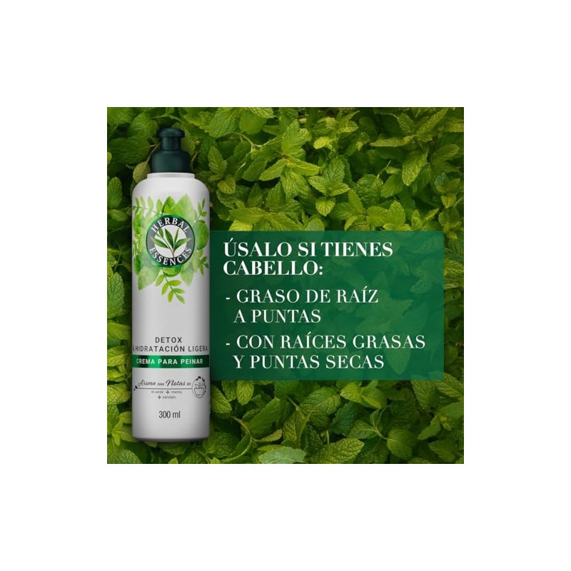 Herbal Essences Crema Para Peinar Detox & Hidratación Ligera 300