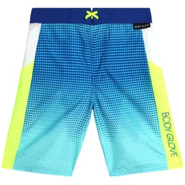Body Glove Jungen-Badehose – UPF 50+ schnelltrocknende Badeshorts mit Reißverschlusstasche – Badehose für Jungen (Größen: 8–18), Königsgelbe Punkte, 8