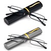 REAVEE 2 Pack Slim Pen Reading Glasses for Men Women,