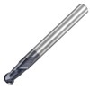 sourcing map Ball Nose End Mill 3mm Tip Radius Solid